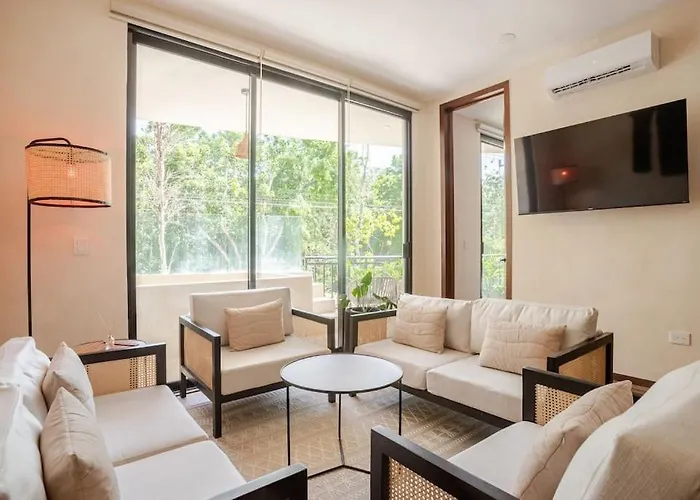 Apartment Alberca Y Balcon Privado A 6 Minutos De La Playa