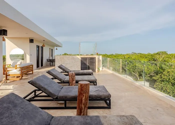 Apartment Alberca Y Balcon Privado A 6 Minutos De La Playa Tulum